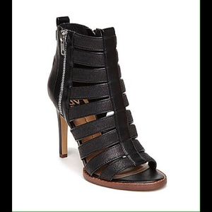 NEW Dolce Vita Shani Open Toe Leather Heels 7.5